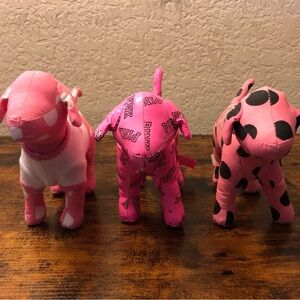 Victoria's Secret PINK Dog Set Of 3 Plush Toys